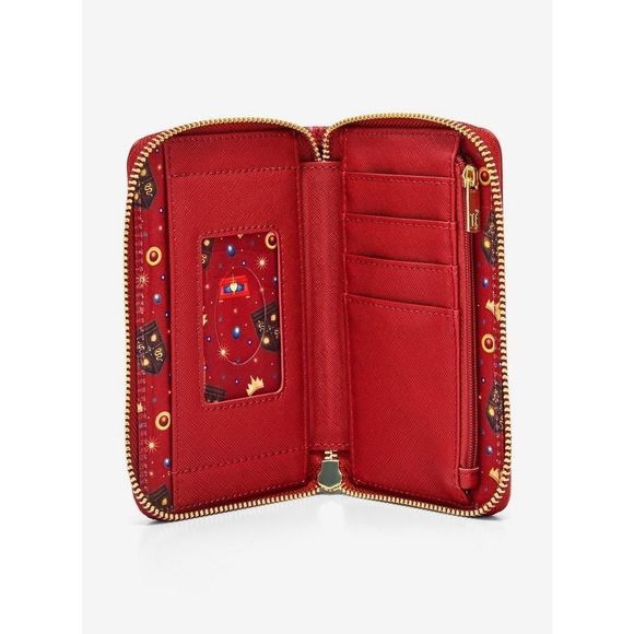 Loungefly Disney Snow White and the Seven Dwarfs Evil Queen Throne Zip Wallet - Picture 3 of 3